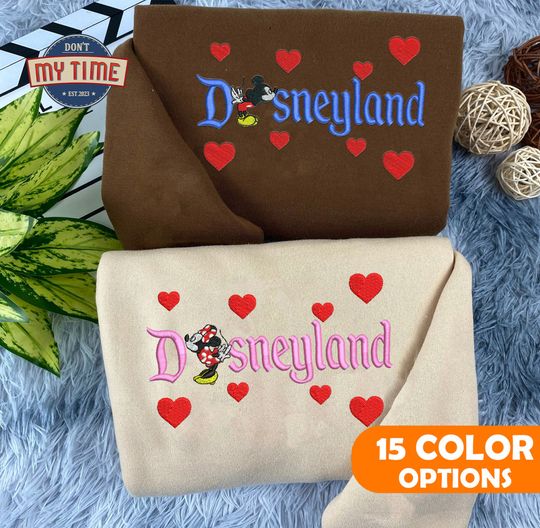 Custom Embroidered Couple Sweatshirt, Valentine's Day Gift