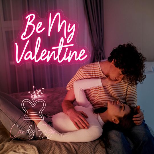 Be My Valentine Neon Sign, Valentine's Day Gifts