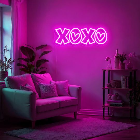 XOXO Neon Sign Valentine Gifts For Girlfriend