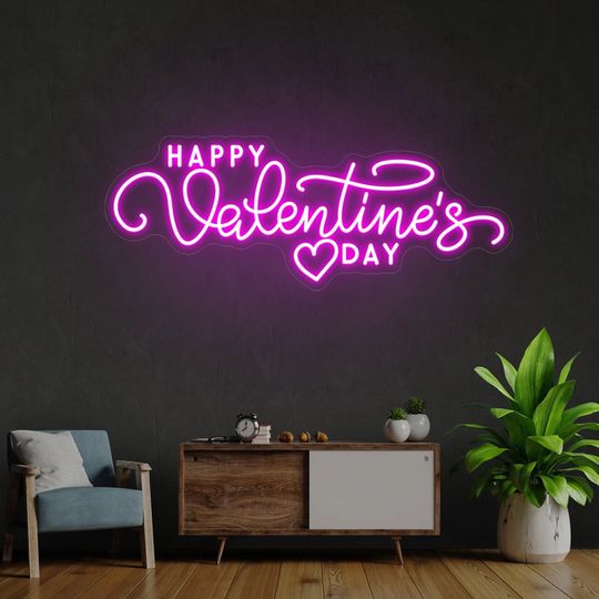 Happy Valentine's Day neon sign,Valentine's Gift