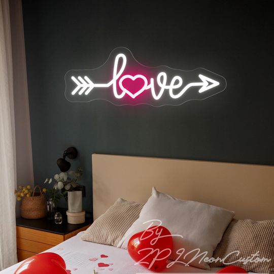 Love Neon Sign Custom Neon Sign Romantic Valentine's Day Neon Light