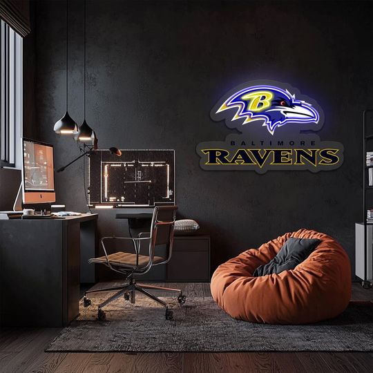 Baltimore Ravens Neon Sign | Football Lovers Gift | Gift For Him