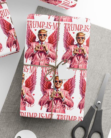 Trump Valentine Wrapping Paper