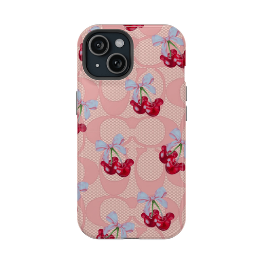 Pink Coquette Cherry  Minnie Phone Case, Disney Phone case