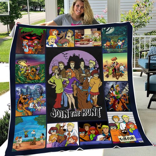 Scooby Doo Fleece Blanket, Scooby Doo Blanket, Scooby Doo Bedding Blanket