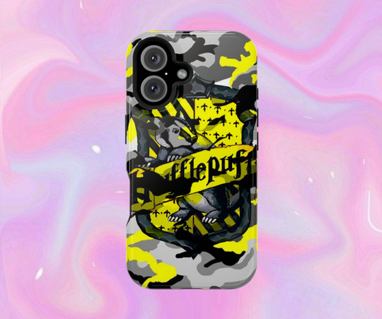 Harry Potter Hufflepuff Cartoon Character Phone case Hype Beast Camo Phone Case