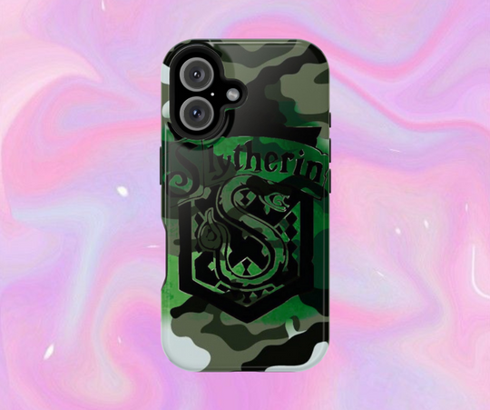 Harry Potter Slytherin Cartoon Character Phone case Hype Beast Camo Phone Case
