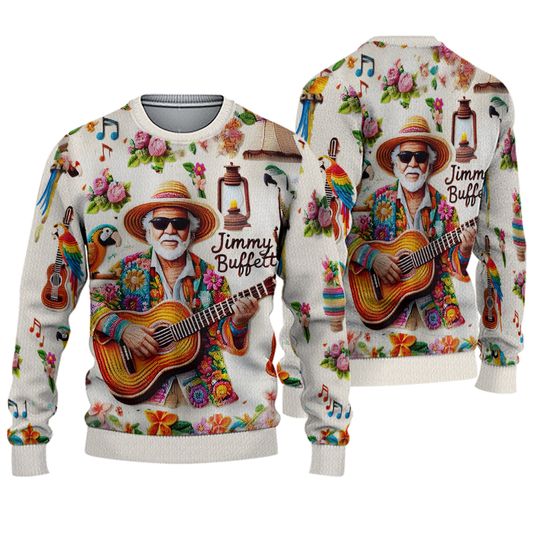 Jimmy Buffett Tropical Rock Ugly Sweater