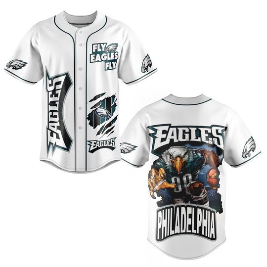 Philadelphias Team Baseball Jersey, Fly Philadelphias Fly Baseball Jersey, Sunday Football