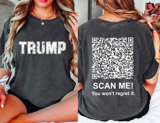 Trump Dance QR Code T Shirt Viral Trump Dance YMCA qr Code Shirt,Funny Trump Supporters Gift Tee,Trump Dance,President Trump