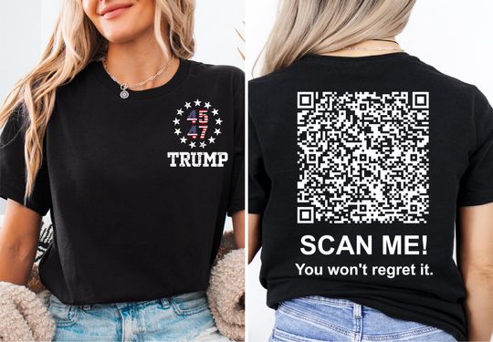 45 47 Trump Tee, Qr Code Trump Dance Prank Shirt, President Donald Trump Tee, Make America Great T-shirt