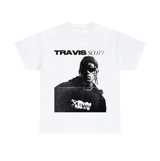 Discover Travis Shirt | Rare Hip Hop Graphic Print | Cactus Jack Rap Tee Concert Merch