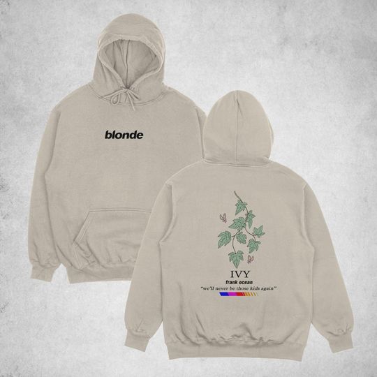 Frank Ocean Blond IVY Hoodie, Frank Ocean Blond Album Double Sided Hoodie | Trendy Shirt | Gift For Fan