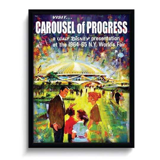 Carousel of Progress Poster Tomorrowland Poster Vintage Disney poster