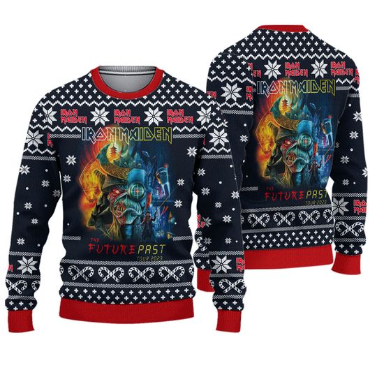 Iron Maiden The Future Past Ugly Christmas Sweater