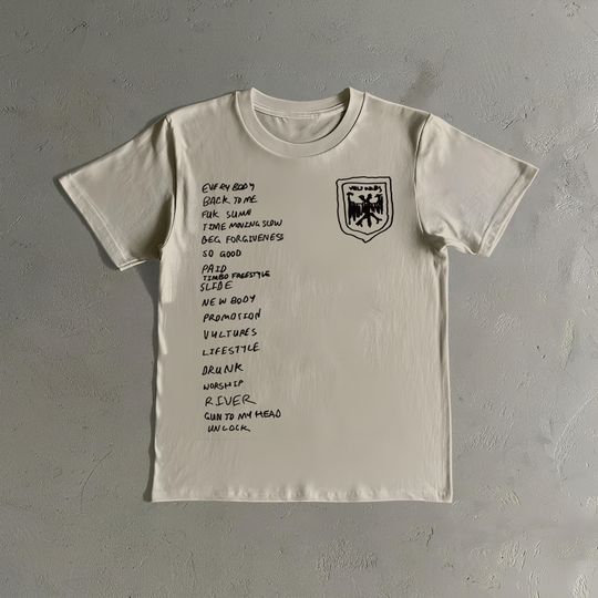 Kanye West Shirt - Vultures T-Shirt - Kanye West Vultures Merch - Rapper Tee - Vultures Album Shirt - Kanye West Tour - Concert Merch