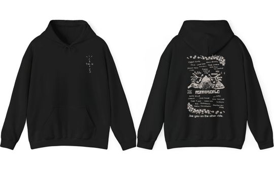 Hoodie Premium Travis | Utopia Merch | Travis Tour Hoodie | Retro Hoodie Unisex