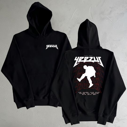 Kanye West Yeezus Hoodie - Yeezus Album Hoodie - Kanye West Merch - Rapper Hoodie - Tour Merch - Concert Merch - Kanye West Gift