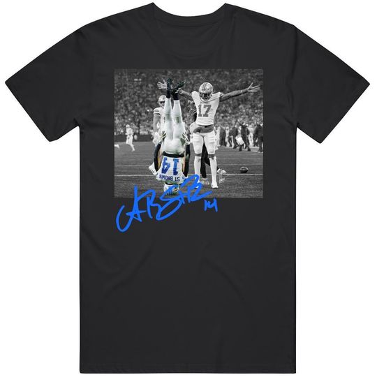 Amon Ra St Brown Upside Down Touchdown Celebration Sports Fan T Shirt