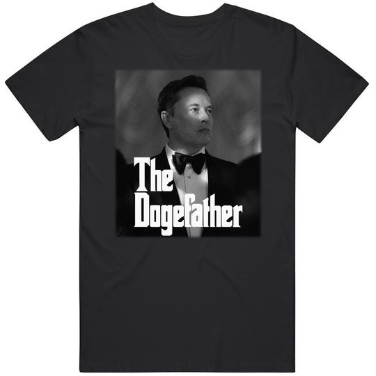The Dogefather Elon Musk Doge Coin Parody T Shirt
