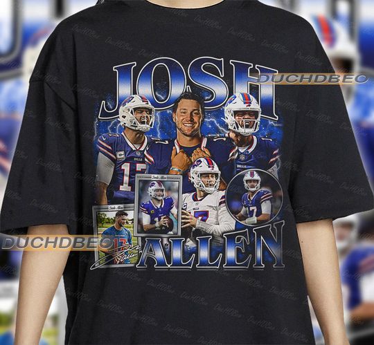 Vintage 90s Graphic Style Josh Allen shirt, Jacksonville Football Shirt, Vintage 90s