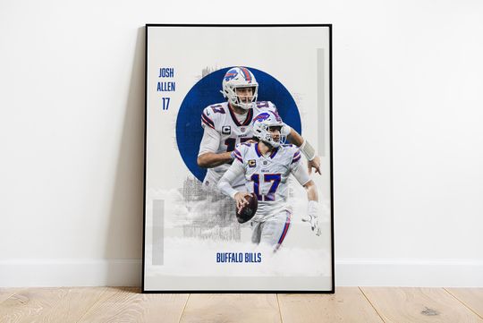 Josh Allen Poster, Buffalo Bills Poster, football Poster, Sports Poster