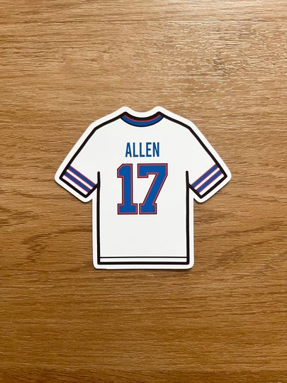 Buffalo Bills - Josh Allen - Jersey Sticker