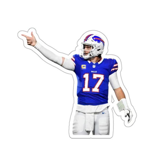 Josh Allen Sticker | Buffalo Bills Sicker | Buffalo Football Josh Allen | Josh Allen Buffalo Bills Sticker