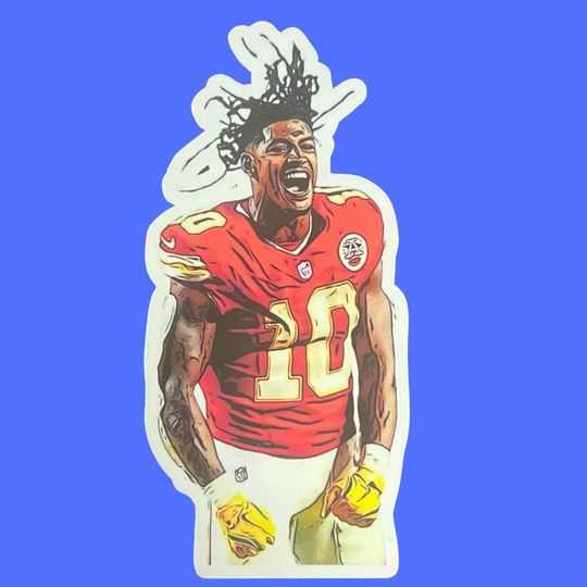 Isiah Pacheco Sticker, Kansas City Chiefs, KC Chiefs