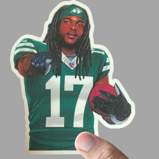 Davante Adams Sticker, NYJ, New York Jets Sticker