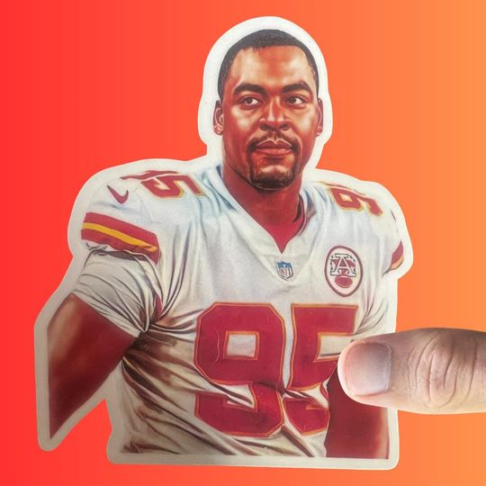 Chris Jones Sticker, Kansas City Chiefs, KC Chiefs