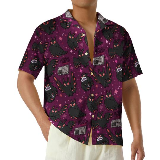 Mothman Hawaiian Shirt, Cryptozoology Hawaiian Shirt
