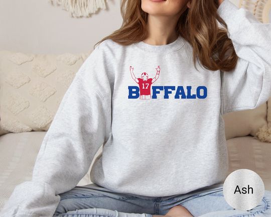 Buffalo Bills Sweatshirt, Josh Allen, Football Shirt
