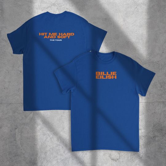 Billie Eilish Tour 'hit me hard and soft' Inspired Logo T-shirt