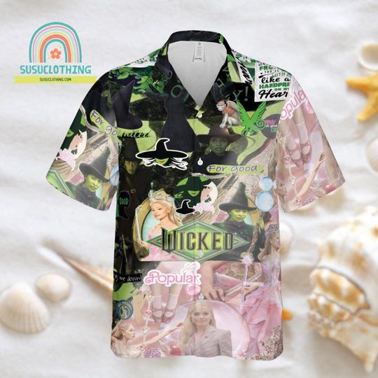 Wicked Hawaiian Shirt, Hawaiian Shirt, Beach Summer Hawaiian Shirt