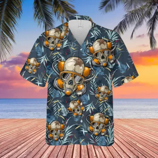 Scuba Diving Unisex Hawaiian Shirt