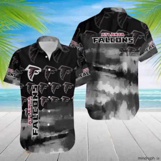 Atlanta Sugar Skull Hawaiian Shirt, Football Hawaiian Shirt