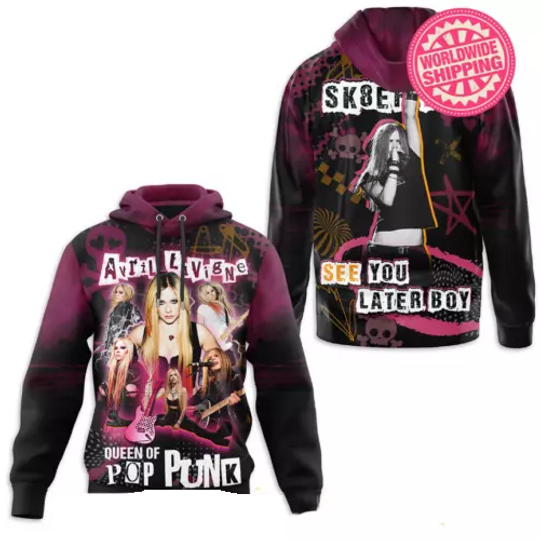 Avril Lavigne Queen Of POP Punk Hoodie