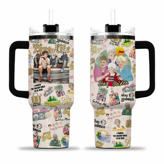 Stay Golden Tumbler 40oz, Thug Life Tumbler, Stay Golden Stainless Tumbler, Stay Golden Coffee Tumbler, Thug Life Drinkware Tumbler