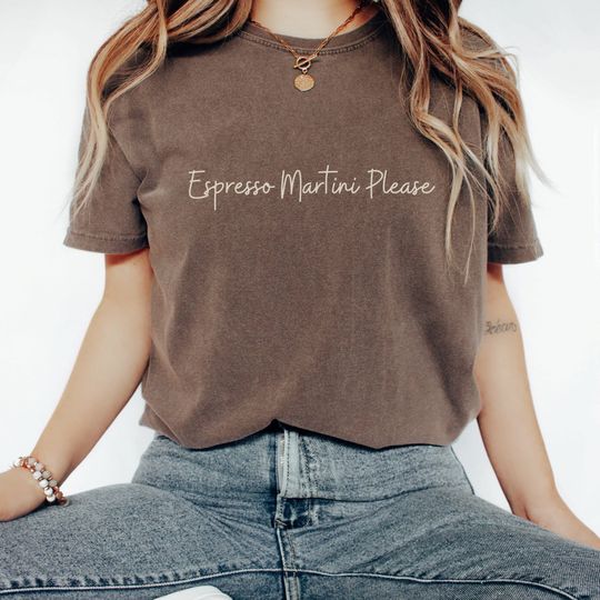 Espresso Martini Please tshirt Vintage Retro