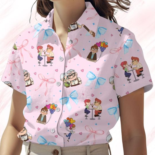 Carl And Ellie Women's Short Sleeve Blouse