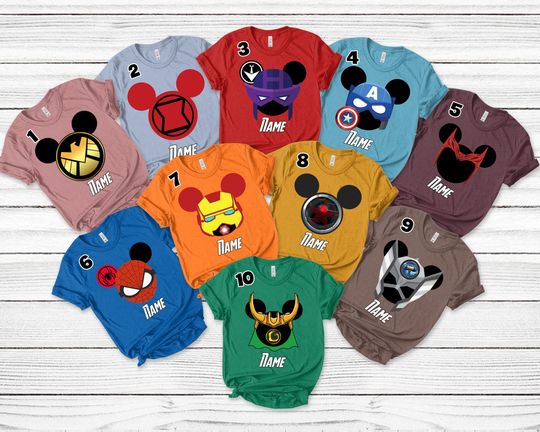 Avengers MickeyEars Shirts,Disney Avengers, Avengers Mickey,Superhero Matching Family Shirt, Funny Avengers,Disney SuperheroShirt