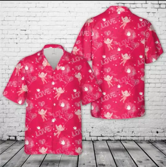 Valentines Cupid Hawaiian Shirt