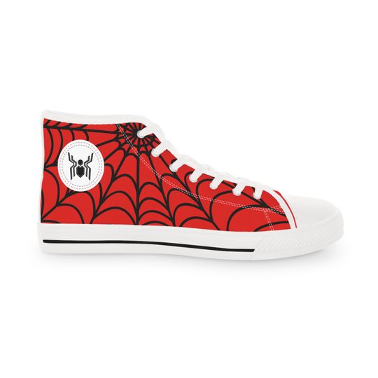 Spider Man Inspired Men's High Top Sneakers