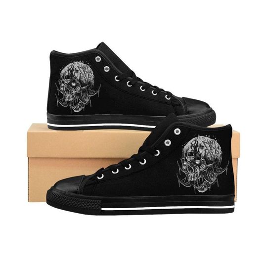 Skull Zombie Pentagram Cyclops Men's High-top Sneakers