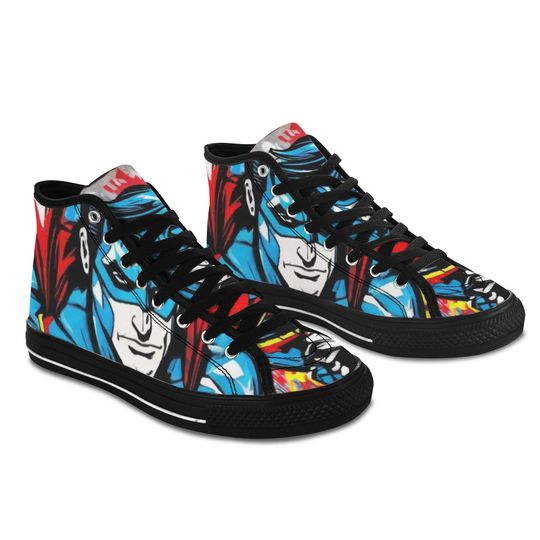 Vancouver High Top Canvas Shoes Superhero Comics Shoes