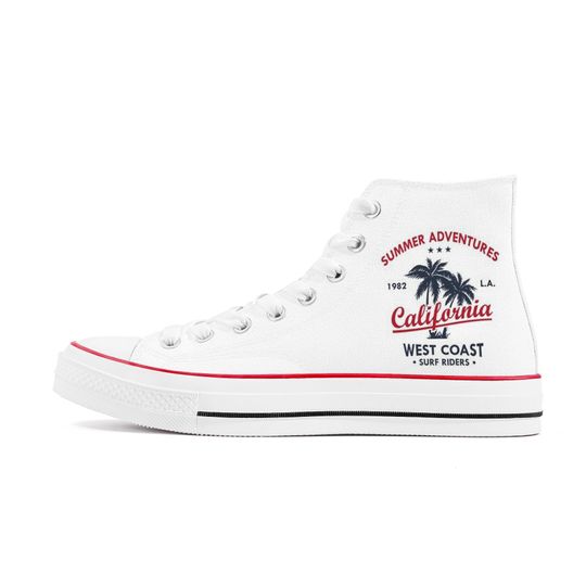 Summer Adventure Beach High Top Sneakers