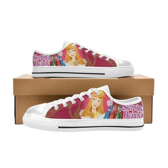 Sleeping Beauty Low Top Sneakers, Briar Rose Low Top Shoes