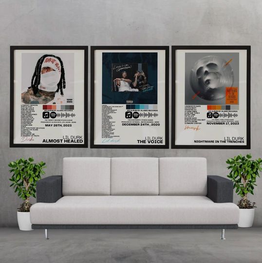 Lil Durk Album Cover Posters ,  Hypebeast Room Decor, Minimalist Best Decor, Hyper gift idea