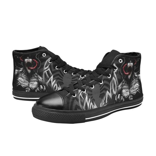 Venom High Top Canvas Sneakers, Venom Movie Sneakers